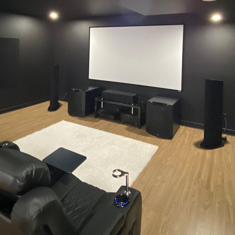 Car Detailing Guru Transports himself with Dual Subwoofer Home Theater Escape