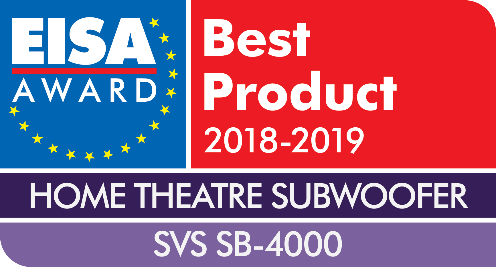EISA Award - Best Product 2018-2019 - Home Theater Subwoofer