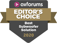 AV Forums - Editor's Choice - 2020 Best Subwoofer Solution
