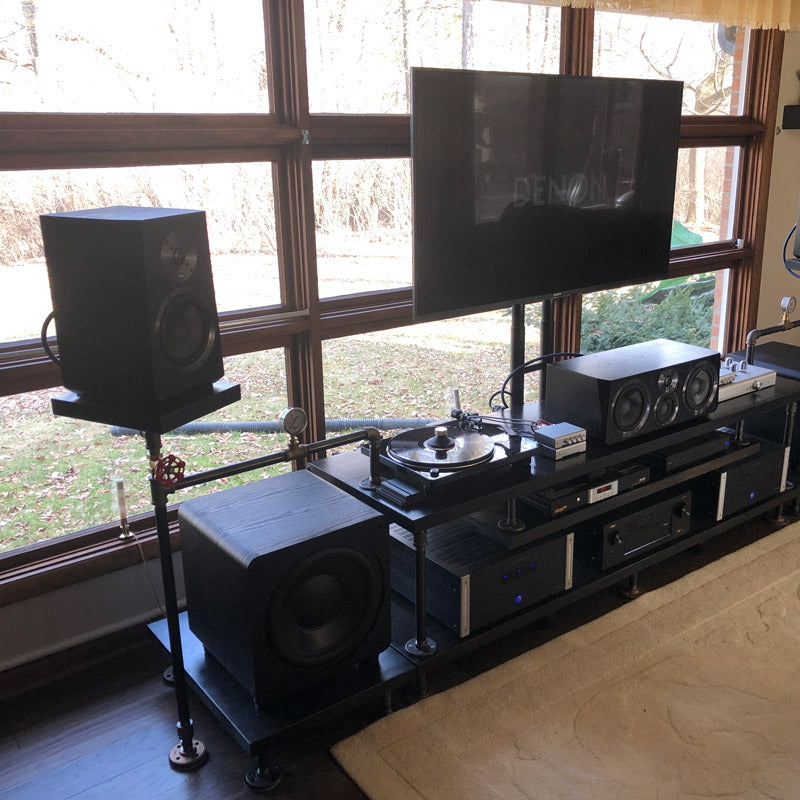 Tinkerer Builds DIY Steampunk Style AV Rack for Home Audio Gear – SVS