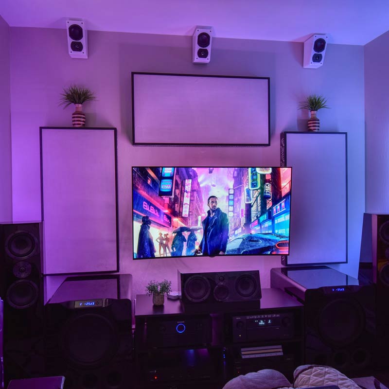 Suspension of Disbelief Created with 13 SVS Speakers and 2 Subwoofers in Arizona Home Theater