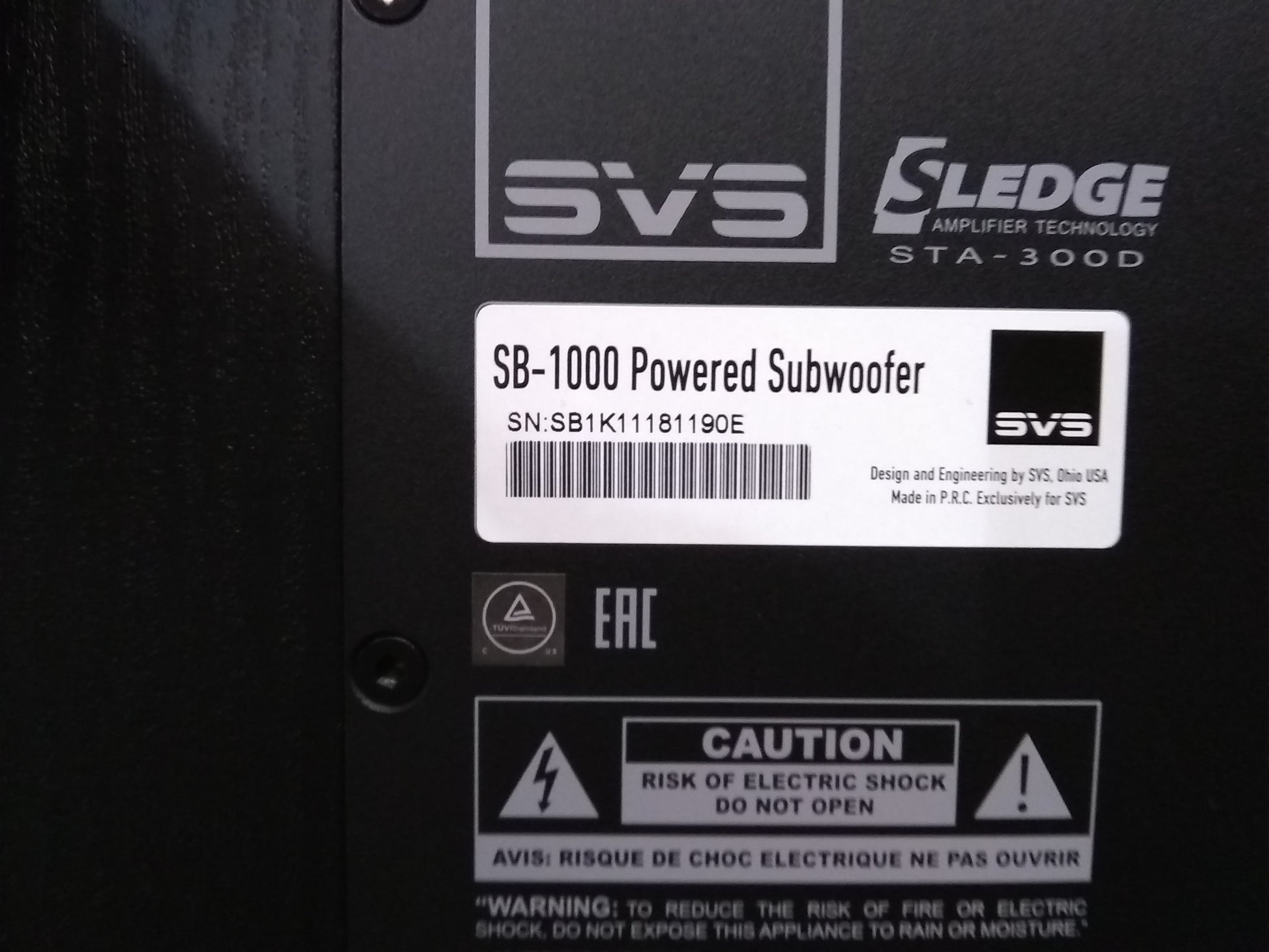 SB-1000 - Black Ash - Outlet - 1190